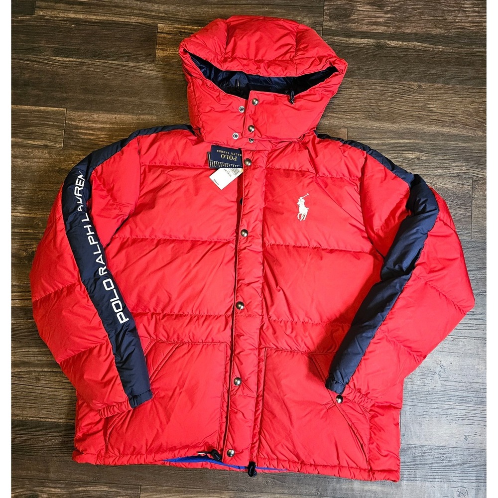 Polo Ralph Lauren Jacket Mens 2XLT Camo Down Puffer Hooded Winter Ski Coat